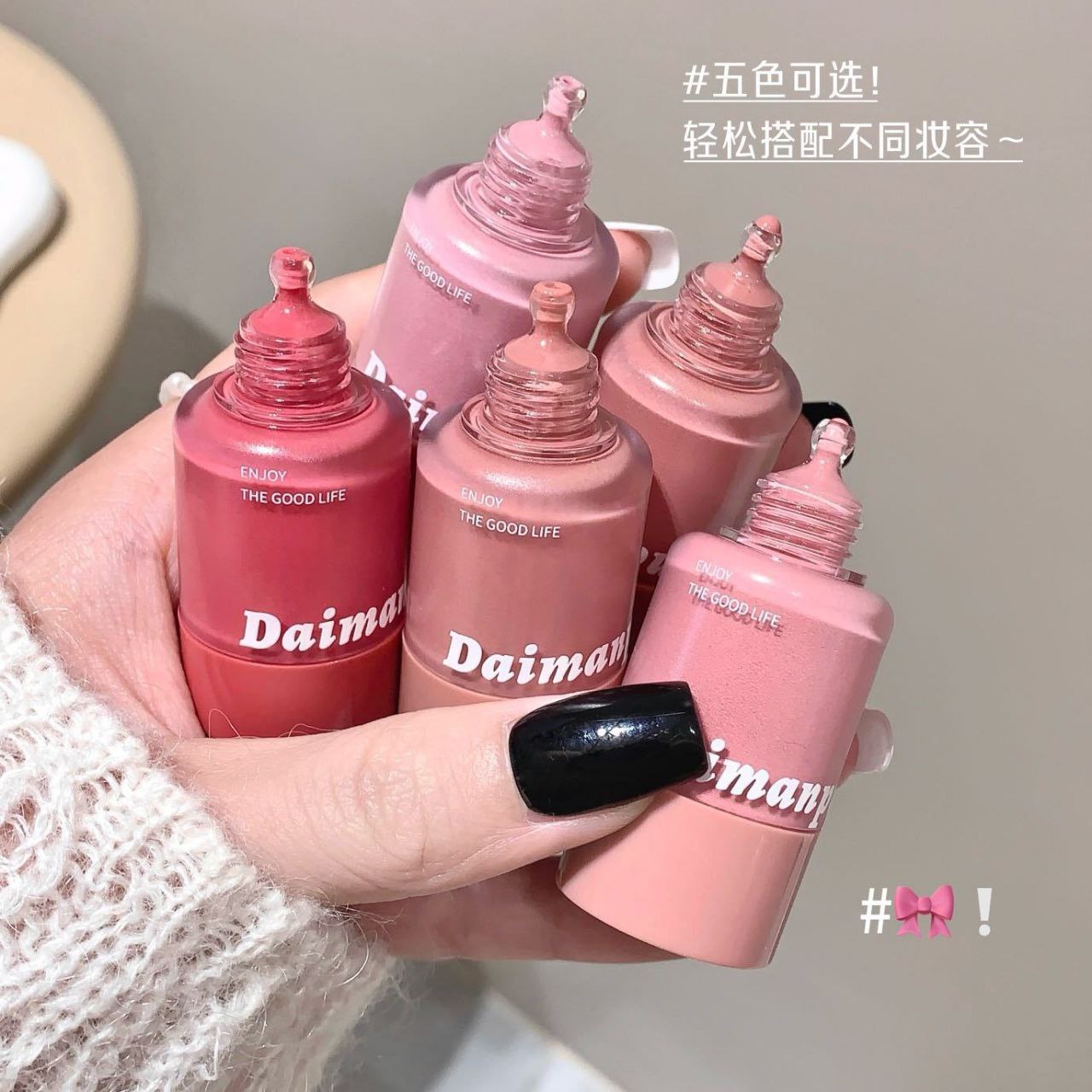رژگونه دکمه‌ای کریستالی Daimanpu