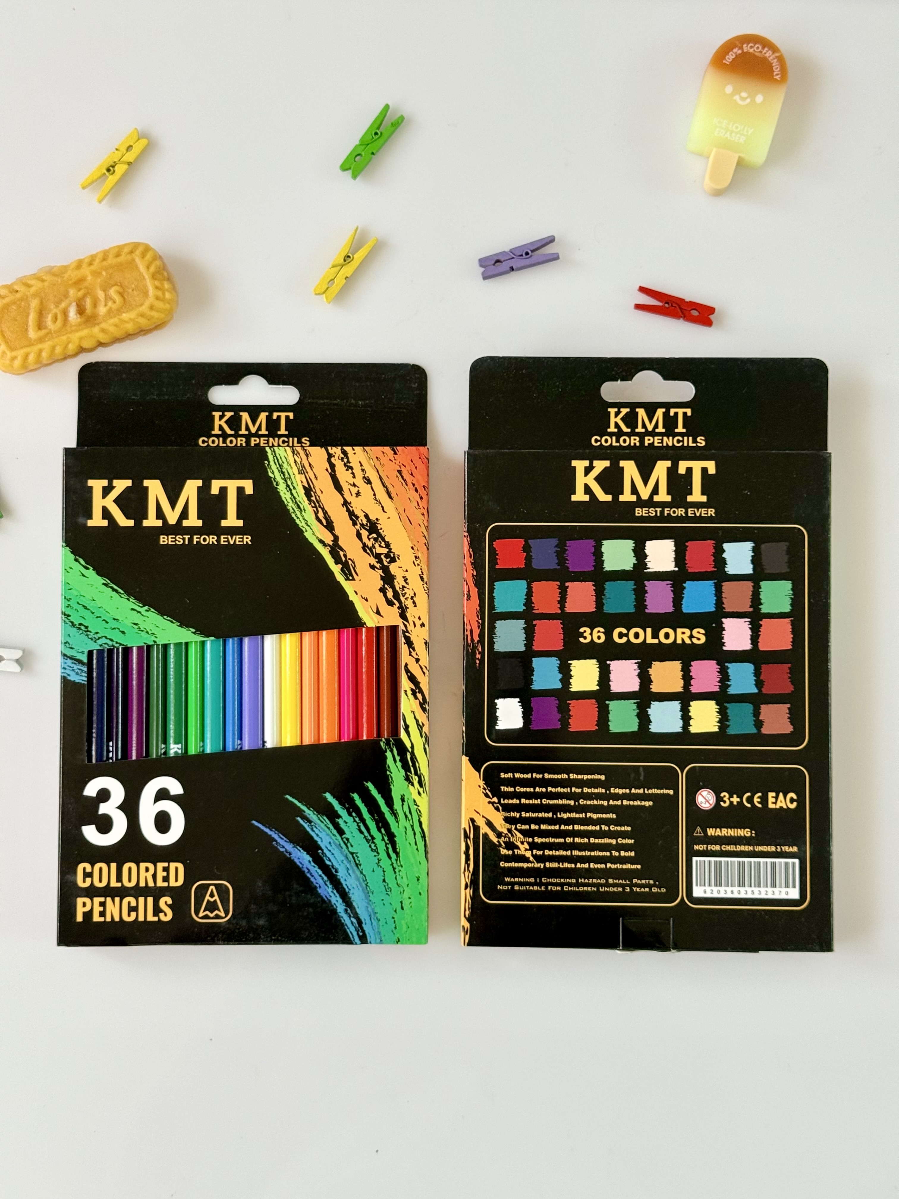 مداد رنگی ۳۶ رنگ kmt